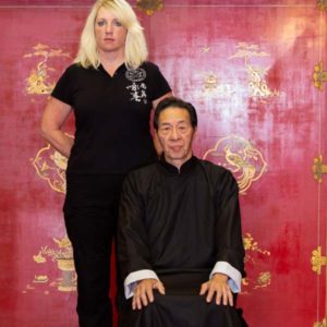 Wing Chun Woman Instructor Sifu Kimmy Squiers with Sifu Samuel Kwok
