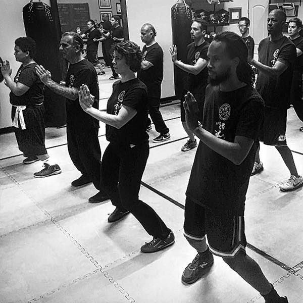 Students learning Wing Chun