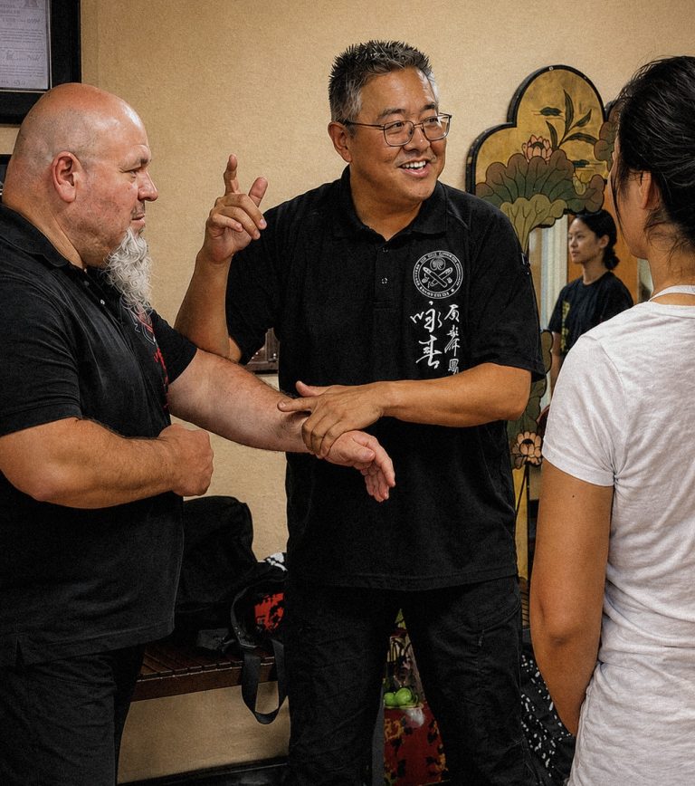 A Wing Chun Sifu teaching Wing Chun Kung Fu in San Diego Ca